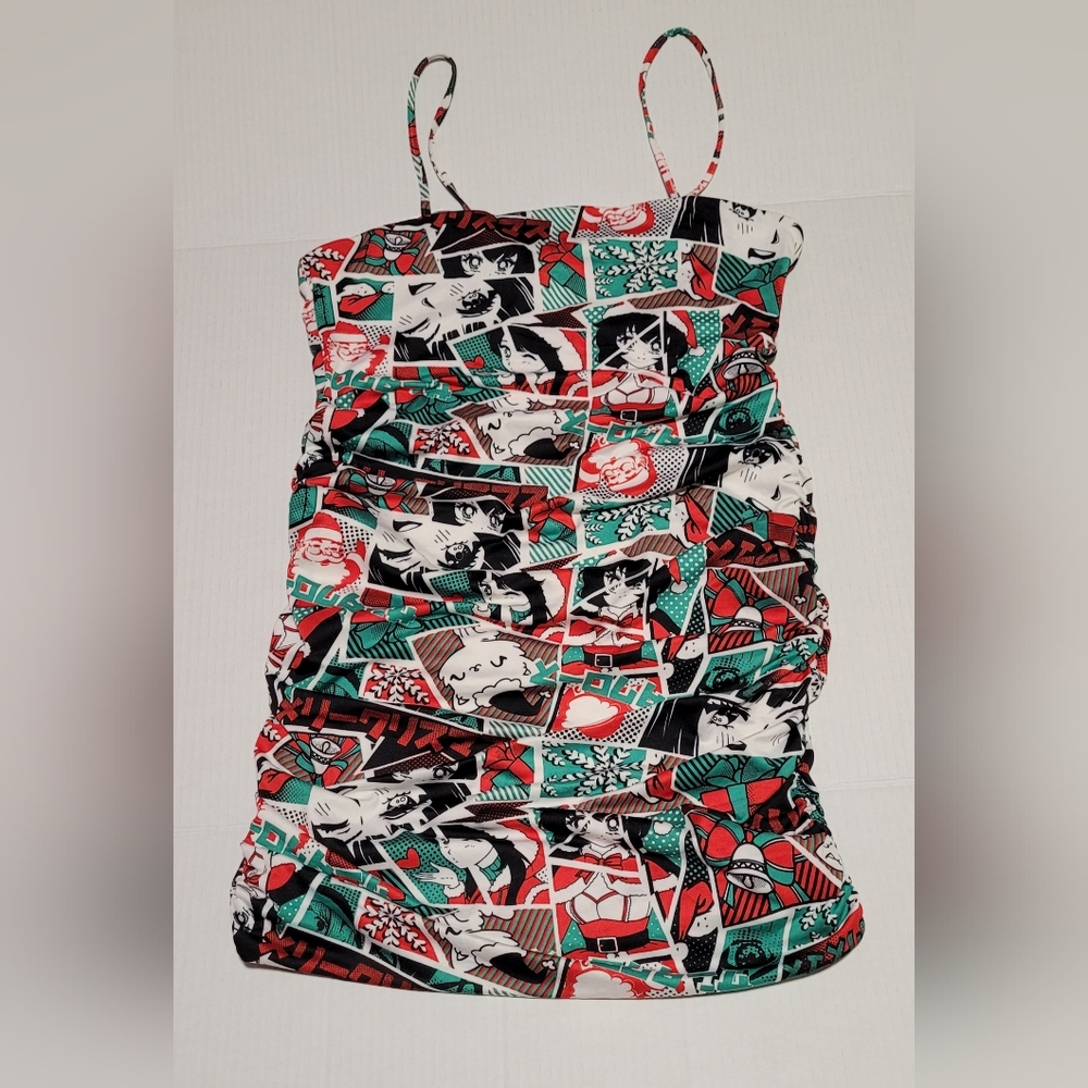 Anime Bodycon Christmas Dress XL